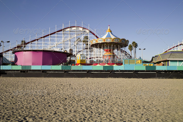 Boardwalk and Roller Coaster