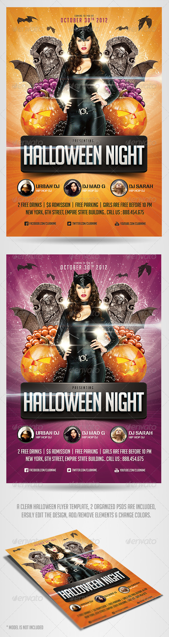 Halloween Night Flyer Template Halloween Night Flyer Template