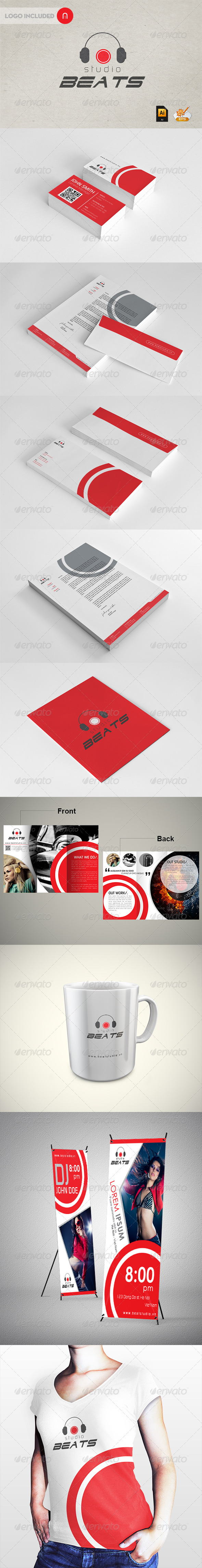 Stationary & Identity -Beats Studio Stationary & Identity -Beats Studio