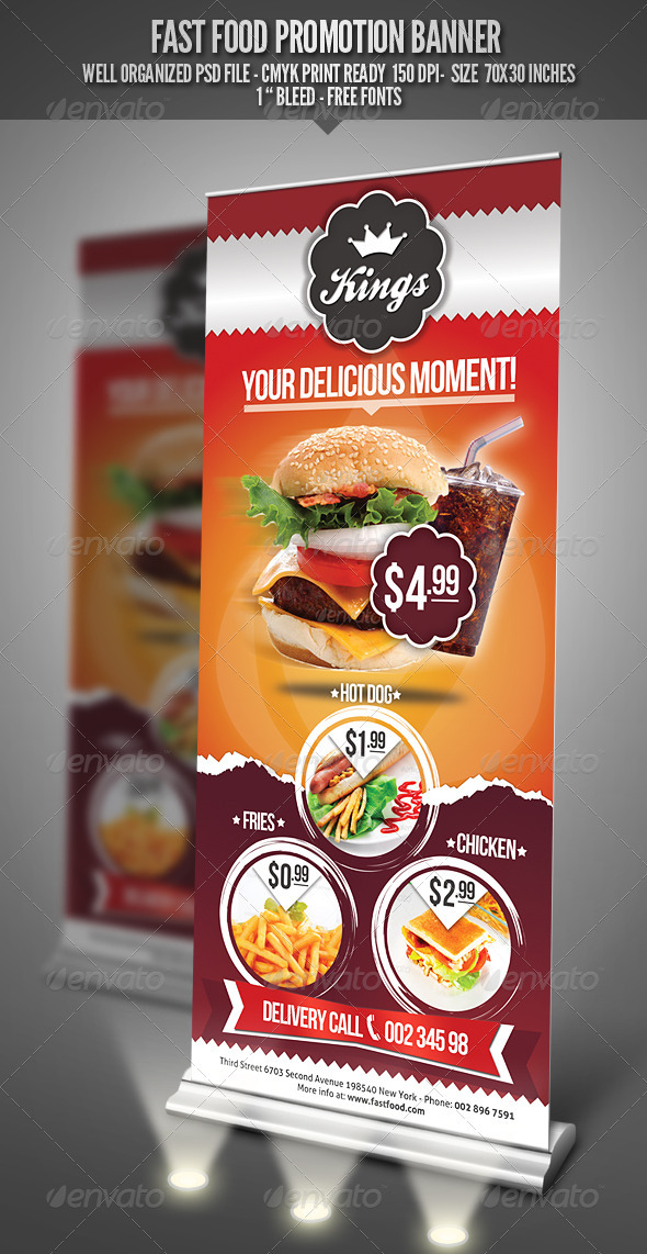 Fast Food Promotion Banner  GraphicRiver