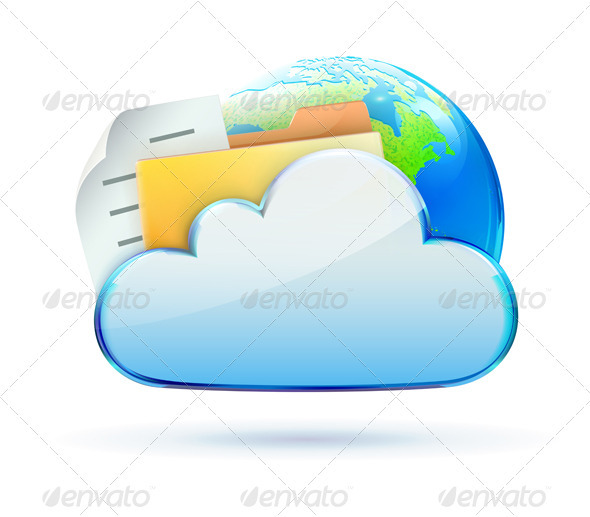 Cloud based data sharing concept Cloud based data sharing concept