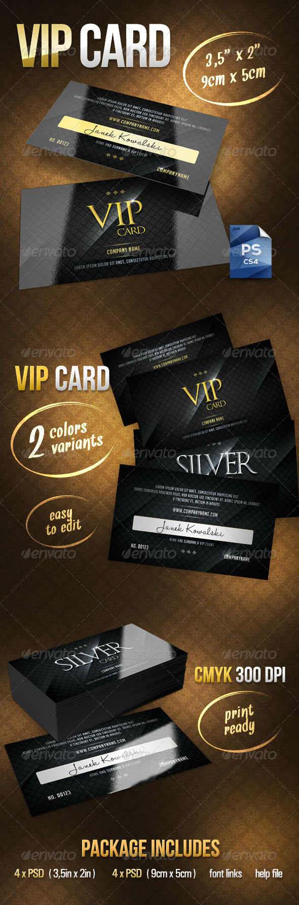 Vip Card - Loyalty Cards Cards & Invites