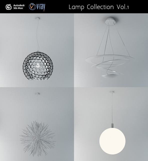 Ceiling lamp Collection Vol.1 - 3DOcean Item for Sale