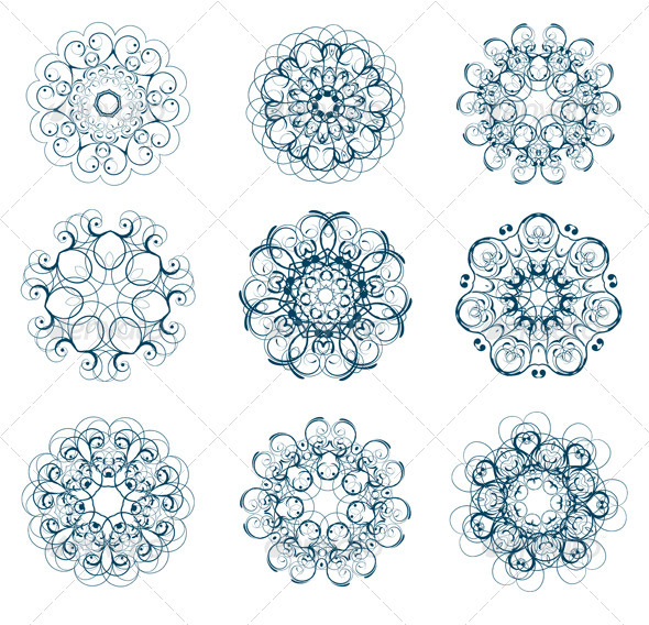 Snowflakes set Snowflakes set
