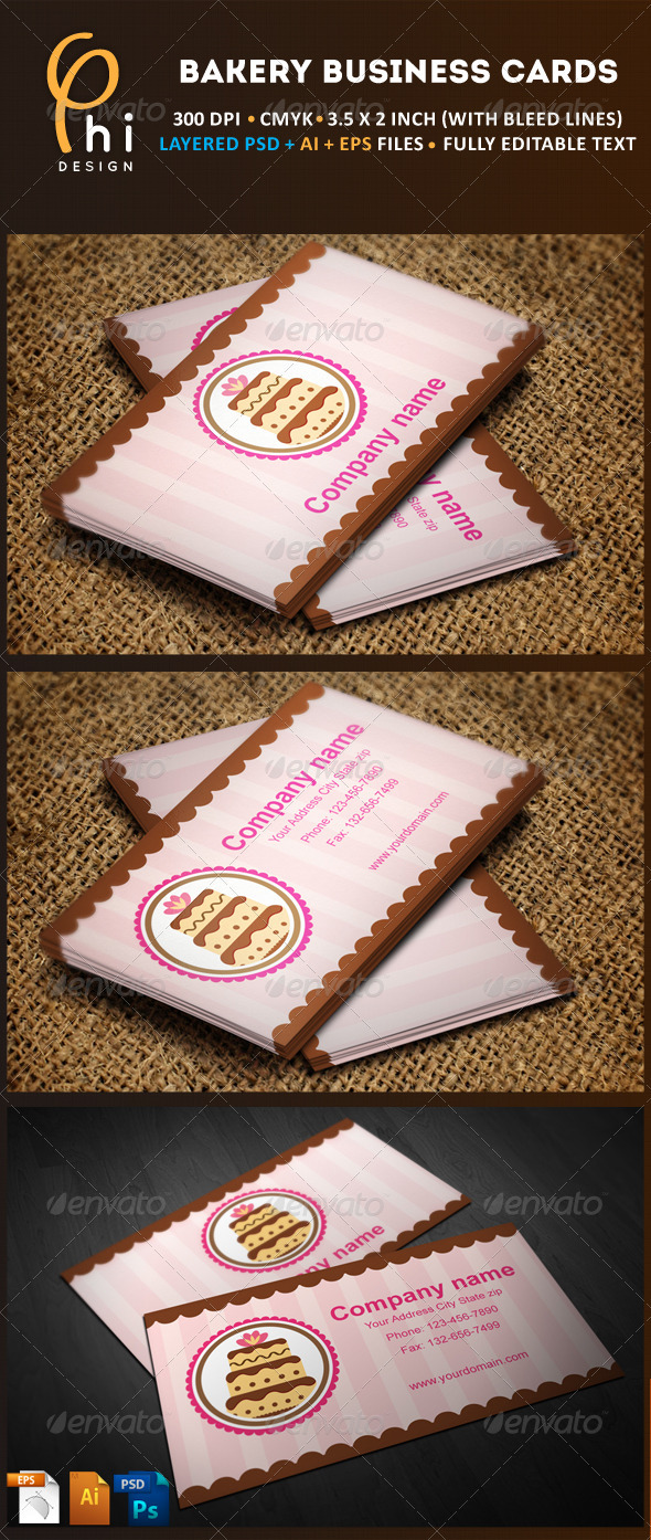 Bakery Business cards