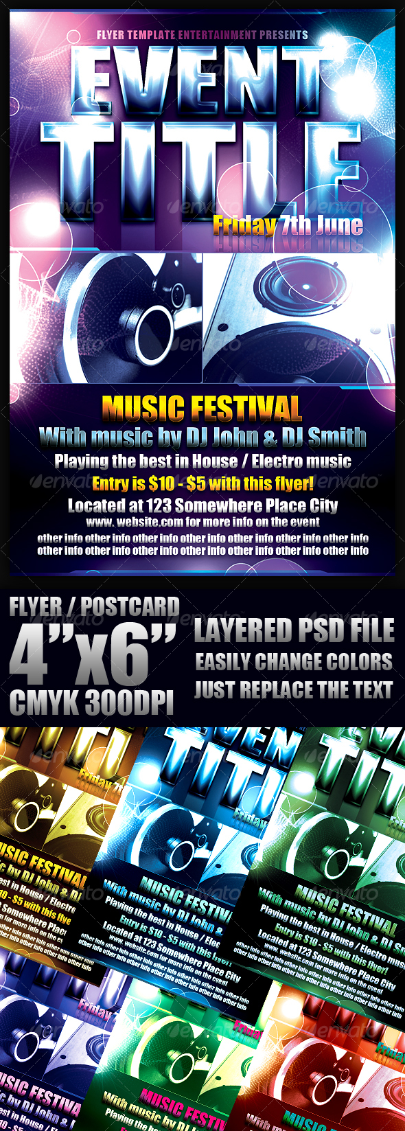Event Flyer Template - Clubs & Parties Events