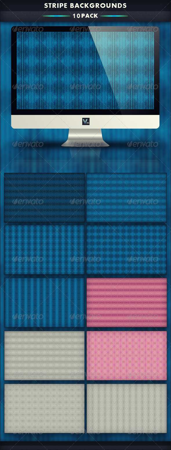10 Pack Stripe Backgrounds 10 Pack Stripe Backgrounds