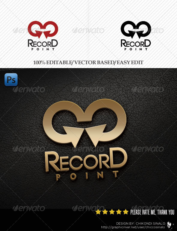 Record Point Logo Template - Abstract Logo Templates