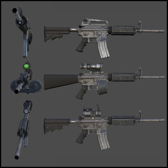 M4 Carbine - 3DOcean Item for Sale