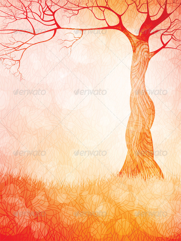 Creative landscape vector background Creative landscape vector background
