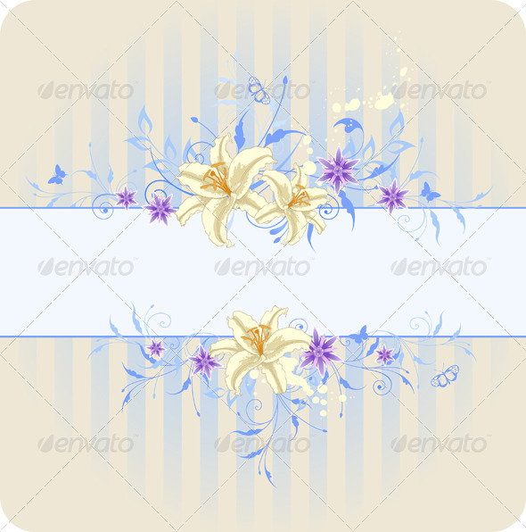 Blue Floral Background Blue Floral Background