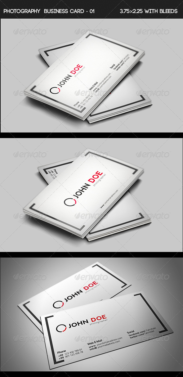 Photography Business Card - Industry Specific Business Cards