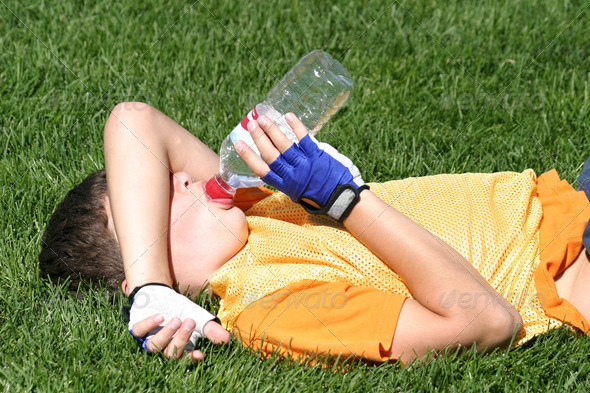 Tired Athlete - Stock Photo - Images