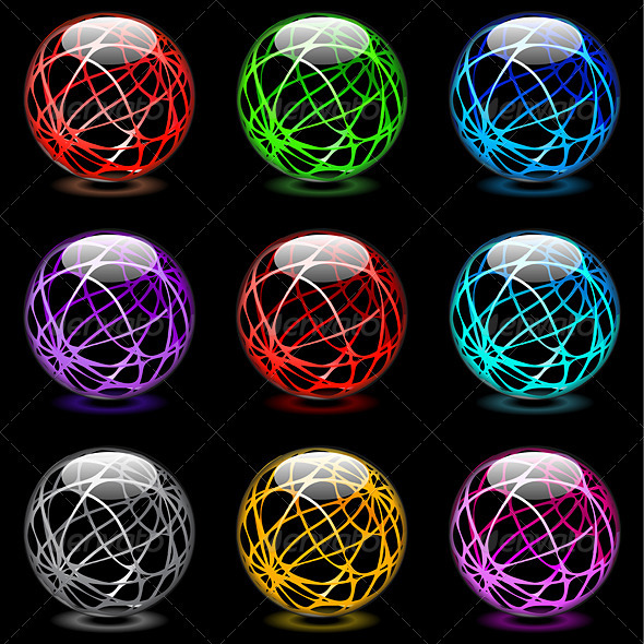 Glossy spheres Glossy spheres