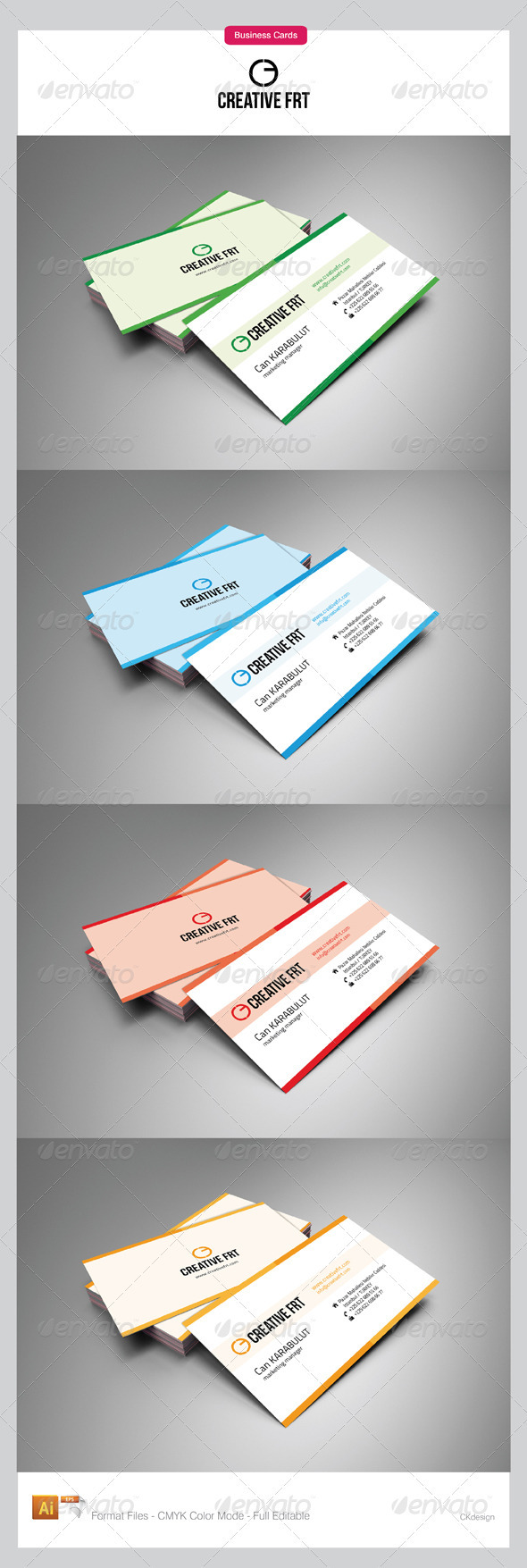 Four Color Business Cards Four Color Business Cards
