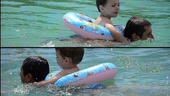 Man Playing With Child In Pool 2 Videos Man Playing With Child In Pool 2 Videos