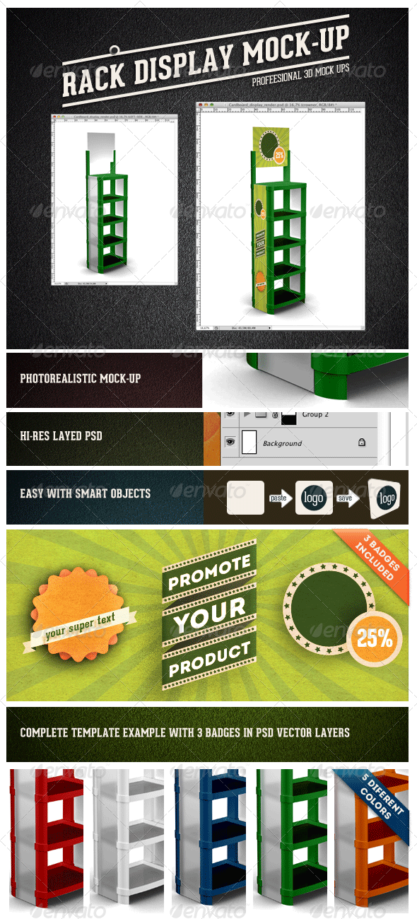 Plastic Display Rack - Signage Print