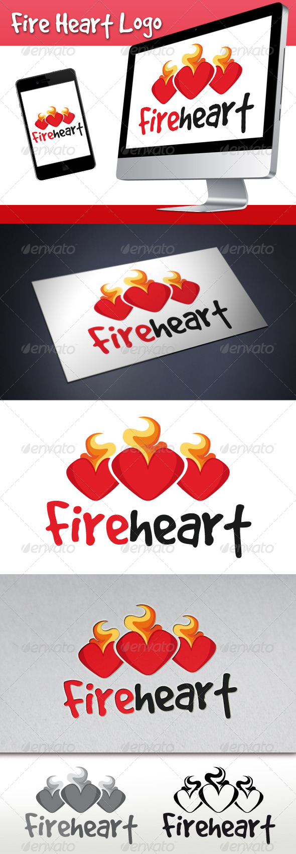 Fire Heart Logo