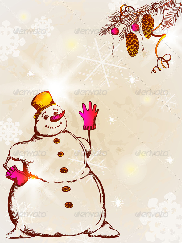 Retro Christmas Card Retro Christmas Card