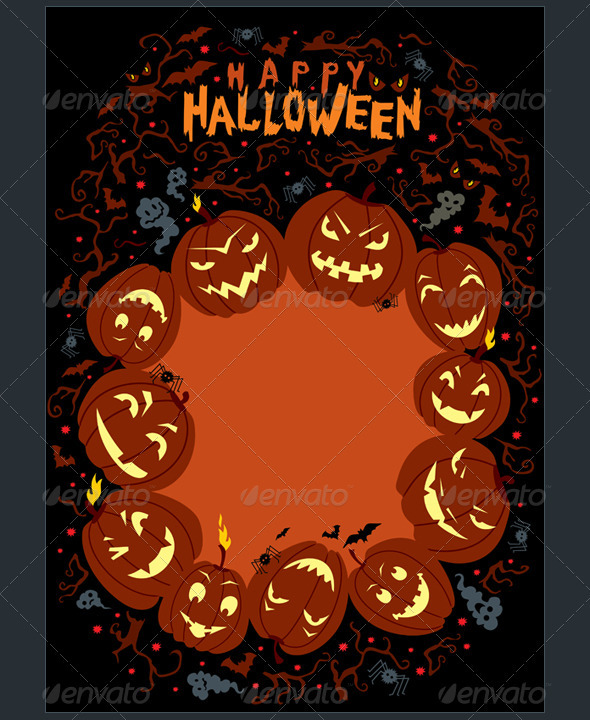 Vector Happy Halloween Poster Vector Happy Halloween Poster
