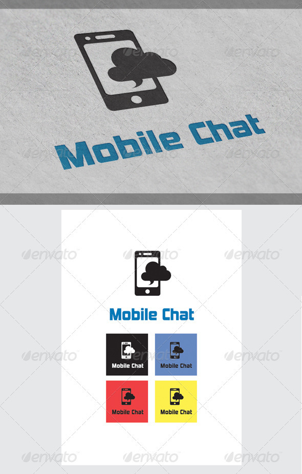 Mobile Chat Logo Templates Mobile Chat Logo Templates