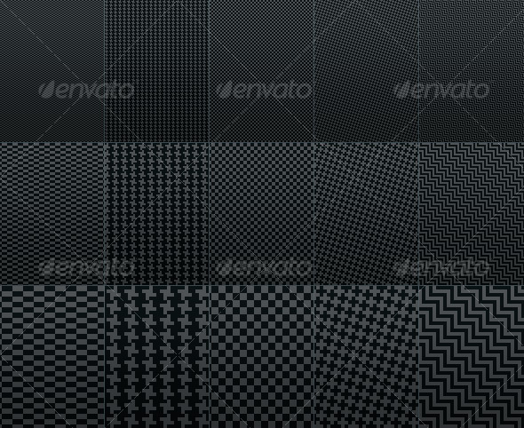 Fiber Carbon Pattern Background - Vol. 1 - Textures / Fills / Patterns Photoshop