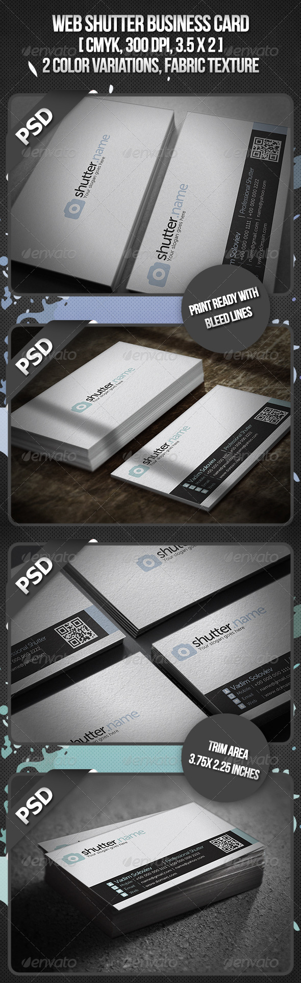 Web Shutter Business Card - Corporate Business Cards