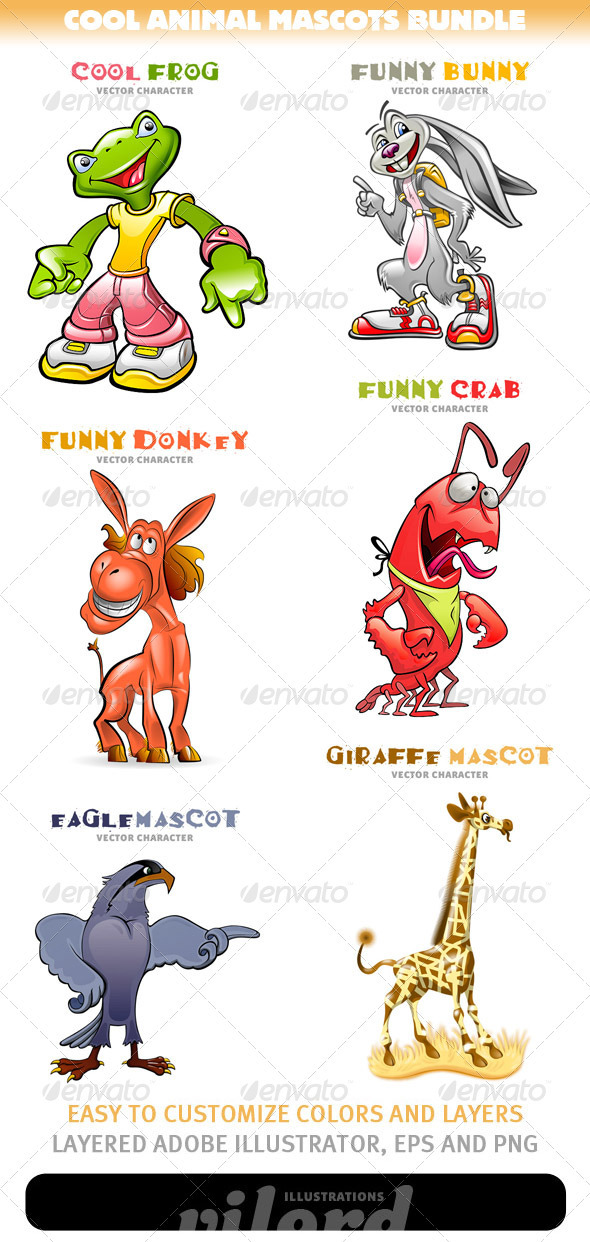 Animal Mascots Bundle Animal Mascots Bundle