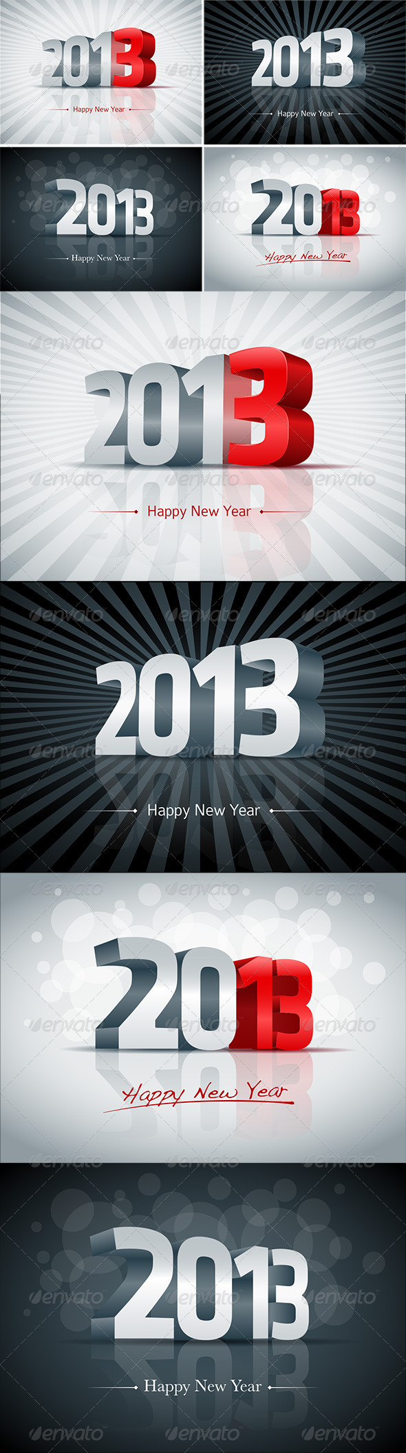3d 2013 Set - New Year Seasons/Holidays