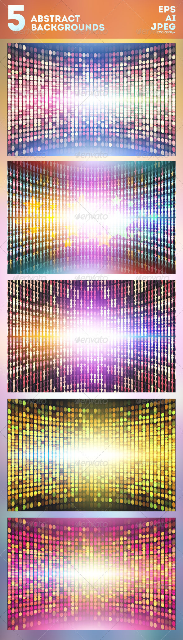 5 Abstract Vector Backgrounds 5 Abstract Vector Backgrounds