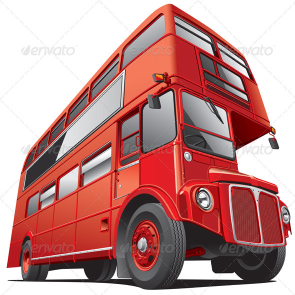 London Double Decker Bus - Objects Vectors