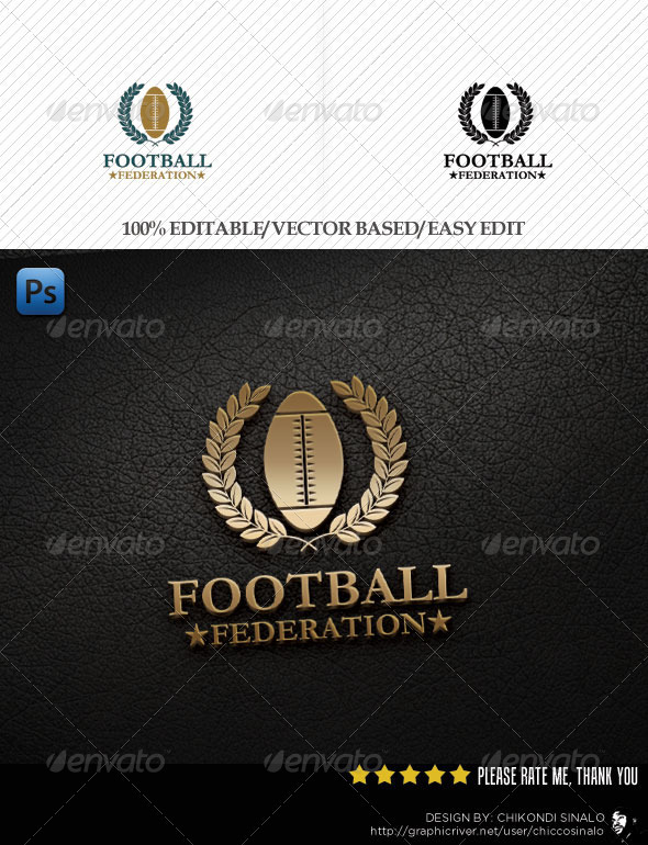 Football Federation Logo Template - Abstract Logo Templates