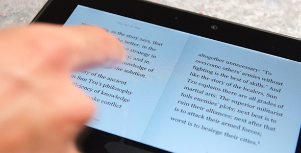 Digital Book Reading On Tablet HD Digital Book Reading On Tablet HD