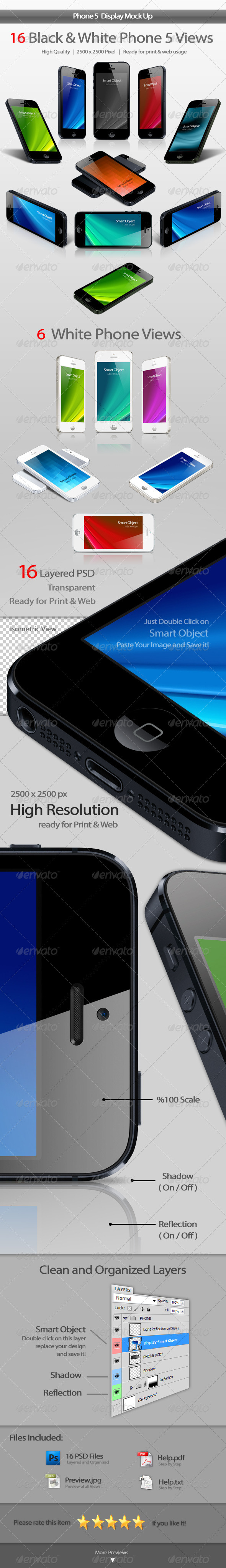 Phone 5 Display Mockup Phone 5 Display Mockup