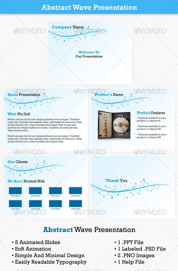 Abstract Wave Presentation - Powerpoint Templates Presentation Templates