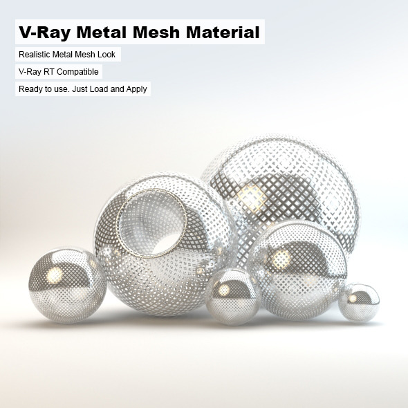 V-Ray Metal Mesh Material - 3DOcean Item for Sale