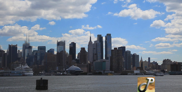 Manhattan View With Clouds Full HD Manhattan View With Clouds Full HD