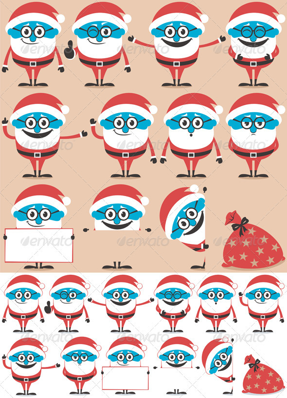 Santa Set - Christmas Seasons/Holidays