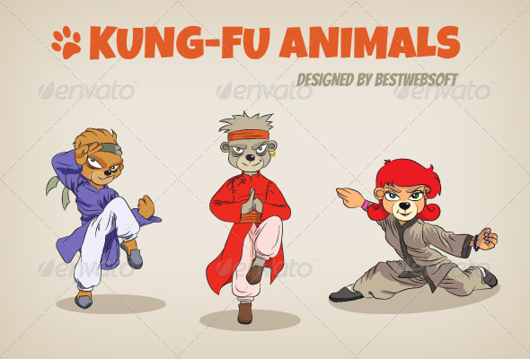 Kung-Fu Animals - Animals Characters