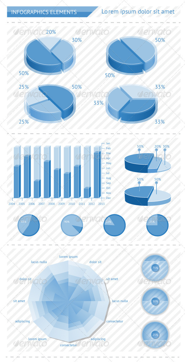 GraphicRiver Infographics elements with schedules 3101945 GraphicRiver Infographics elements with schedules 3101945