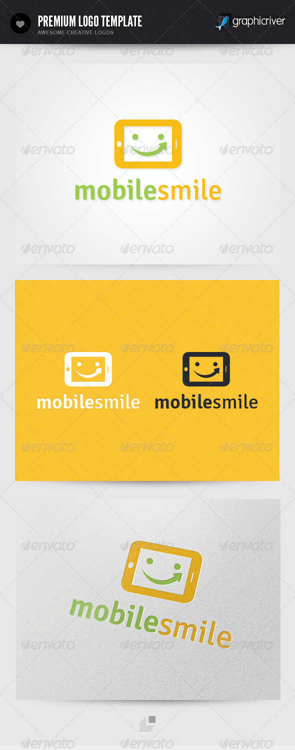 Mobile Smile Logo - Objects Logo Templates