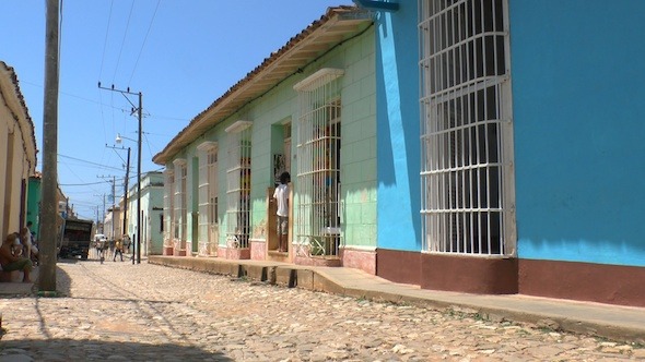 Typical Colonial Street Of Trinidad Cuba Typical Colonial Street Of Trinidad Cuba
