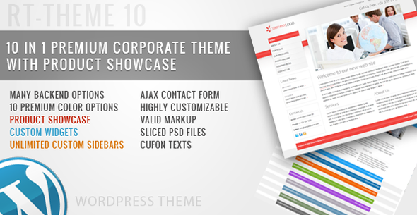 RT-Theme 10 / Business Theme 10 in 1 For WordPress