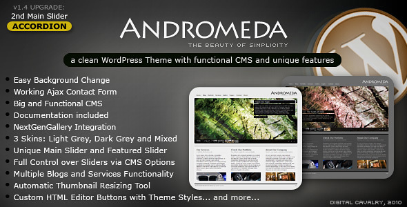 Andromeda WordPress - The Beauty of Simplicity