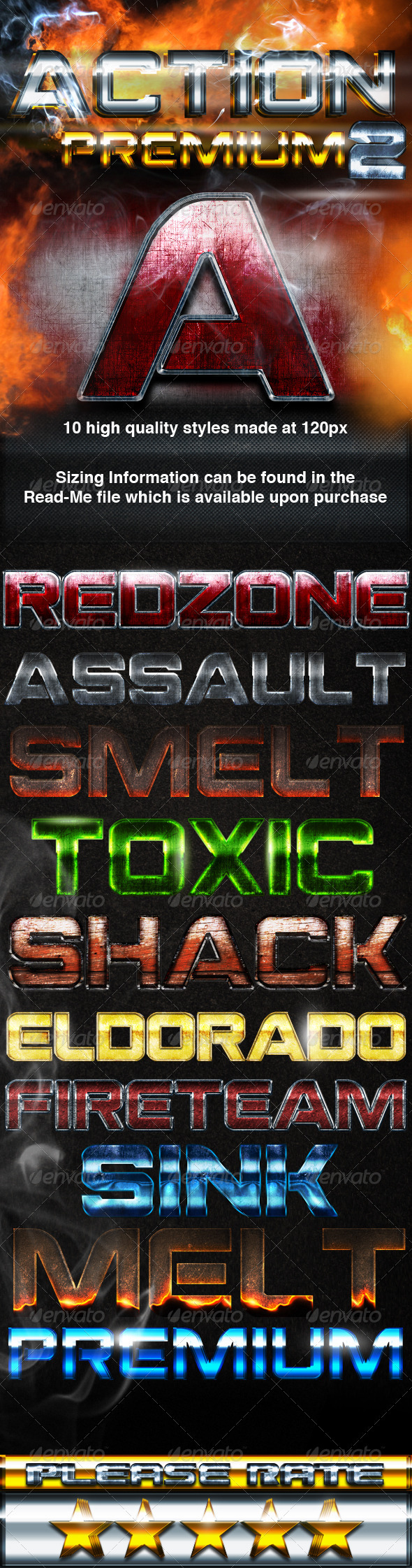 Action Premium 2 Styles - Text Effects Styles