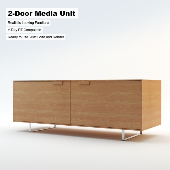2-Door Media Unit - 3DOcean Item for Sale