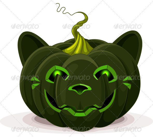 GraphicRiver Halloween Pumpkin Cat 3142823 GraphicRiver Halloween Pumpkin Cat 3142823