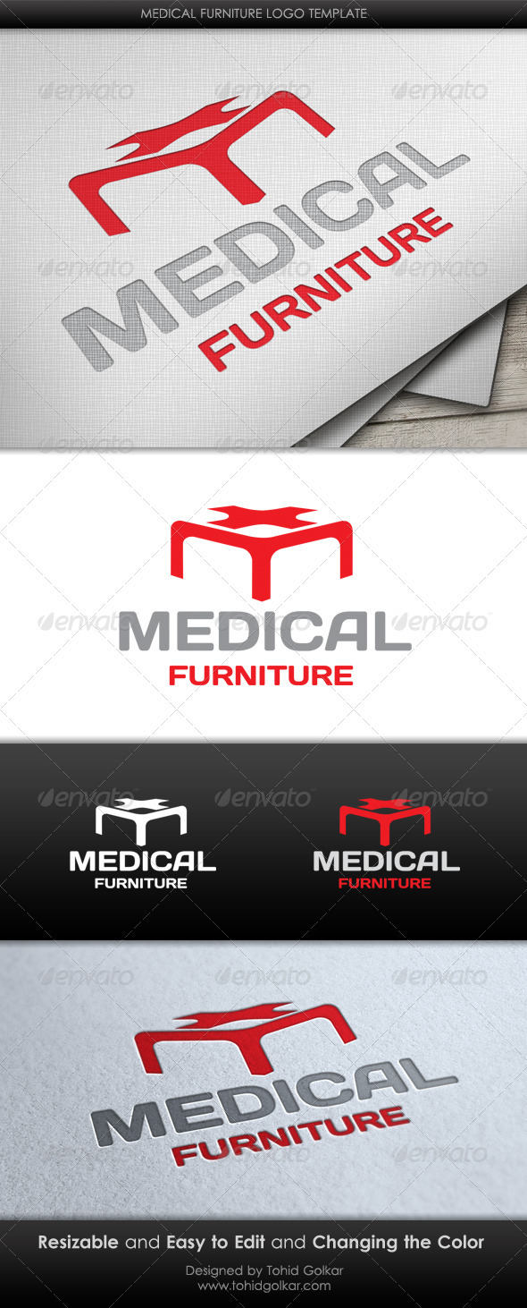 Medical Furniture Logo Template Medical Furniture Logo Template