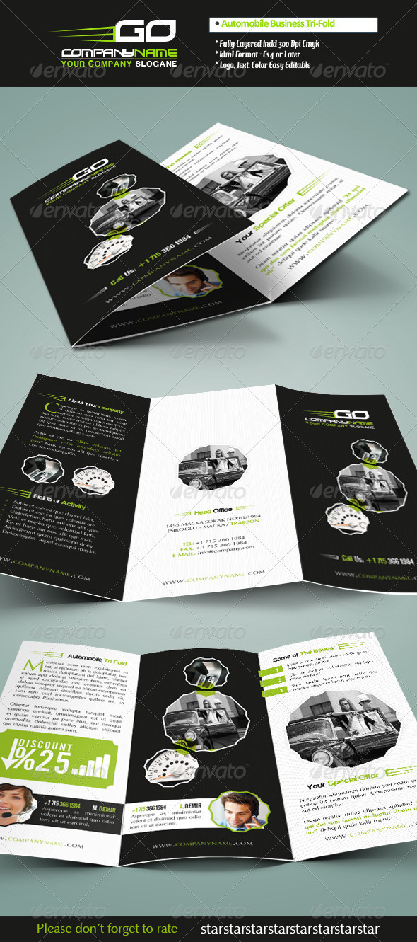 Automobile Business Tri-Fold Automobile Business Tri-Fold