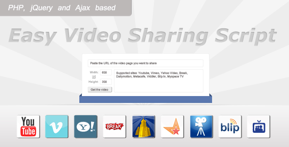 Easy Video Sharing Script